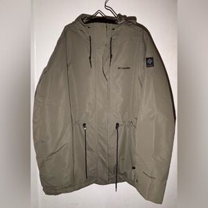 Columbia Women Omni-Tech Interchange 3-in-1 Jacket, Stone Green 2X